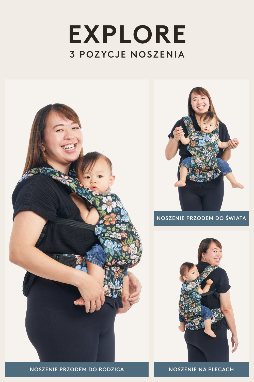 Play - Nosidełko Explore z bawełny