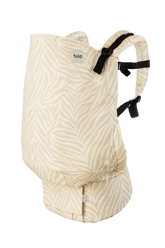 Nosidełko Tula Preschool Savannah to neutralne kremowe odcienie i monochromatyczny, subtelny wzór zebry