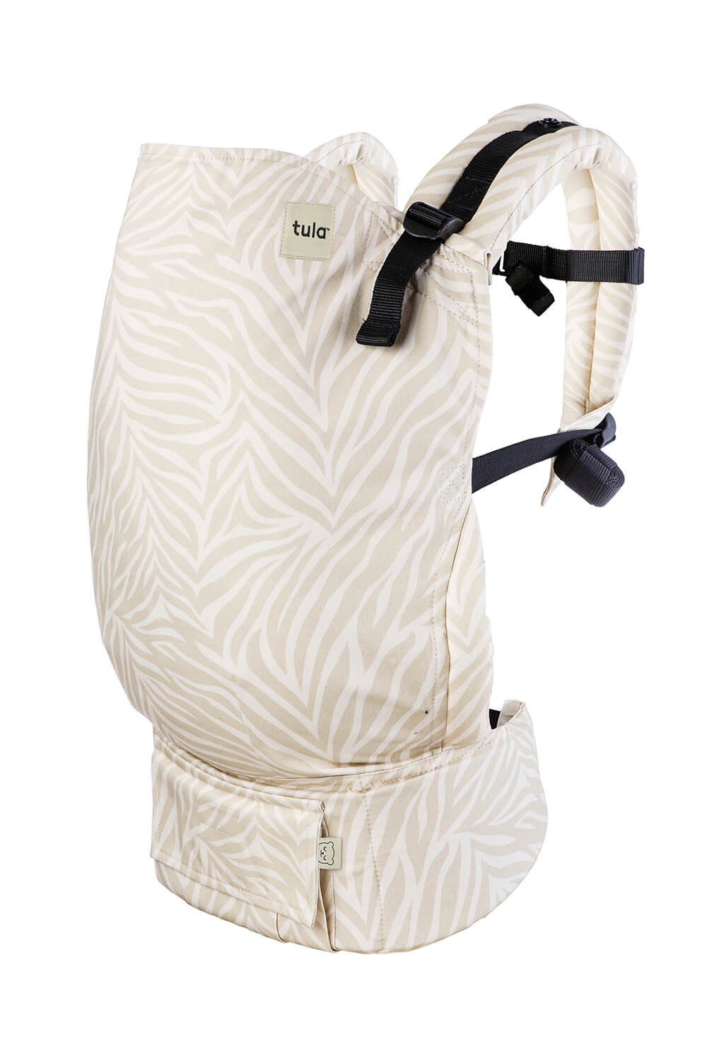 Nosidełko Tula Toddler Savannah to neutralne kremowe odcienie i monochromatyczny, subtelny wzór zebry