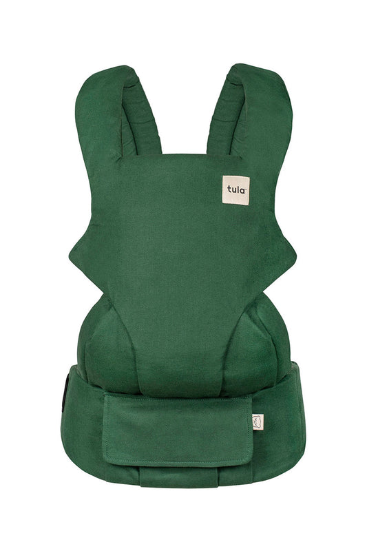 Nosidełko Tula Explore Hemp Emerald z konopi w butelkowym odcieniu zieleni