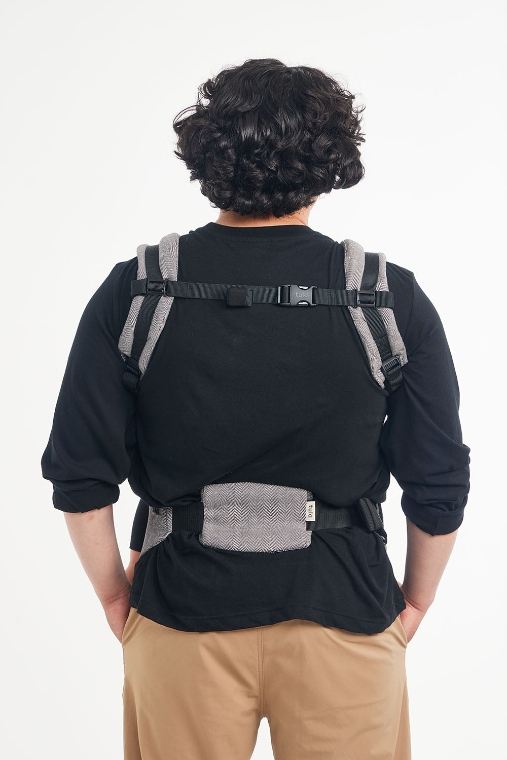 Nosidełko widziane od tyłu z Tula Lumbar support - poduszką lędźwiową