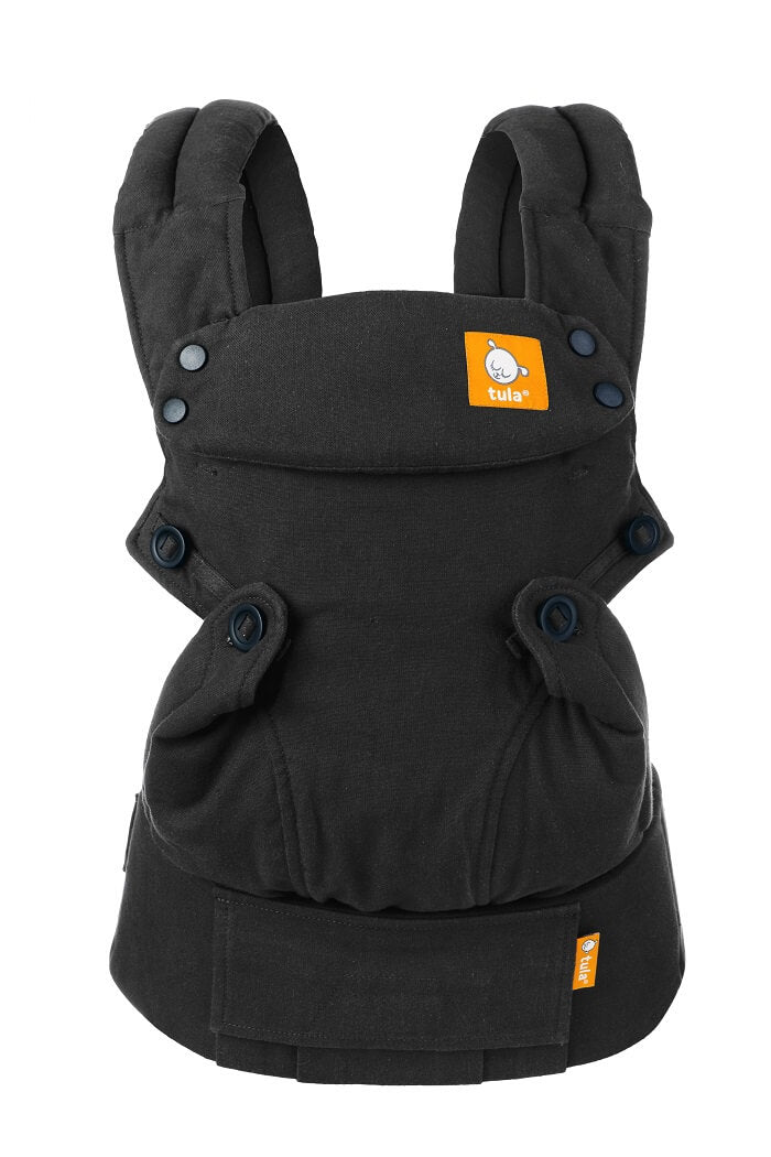 Miękkie nosidełko ergonomiczne dla niemowląt uszyte z tkaniny z konopi. 