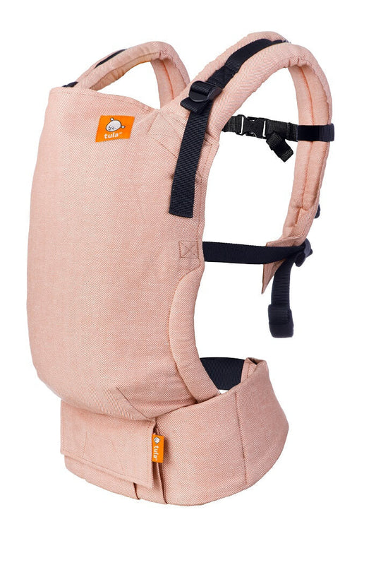 Ergonomiczne noidełko Tula Linen Free-to-Grow Sunset uszyte z mieszanki lnu i bawełny w pięknych, neutralnych kolorach